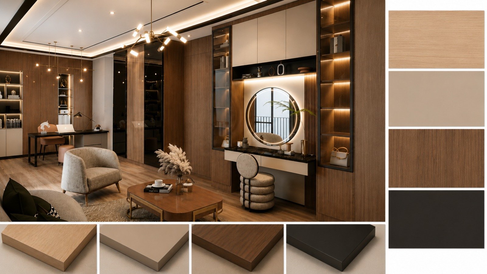 AVIEWHOME Furniture dengan HPL Taco &amp; Plywood Premium untuk Interior Modern