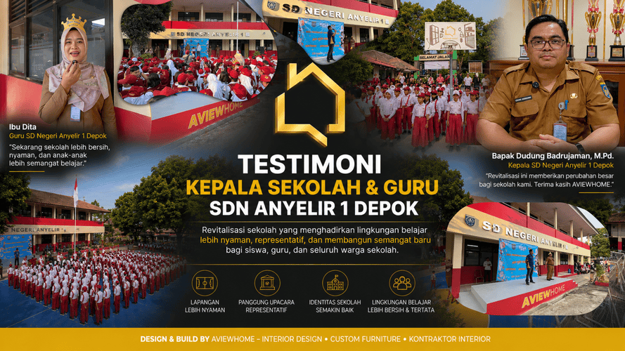 Testimoni Kepala Sekolah dan Guru SDN Anyelir 1 Depok: Mengapa Memilih AVIEWHOME untuk Revitalisasi Sekolah